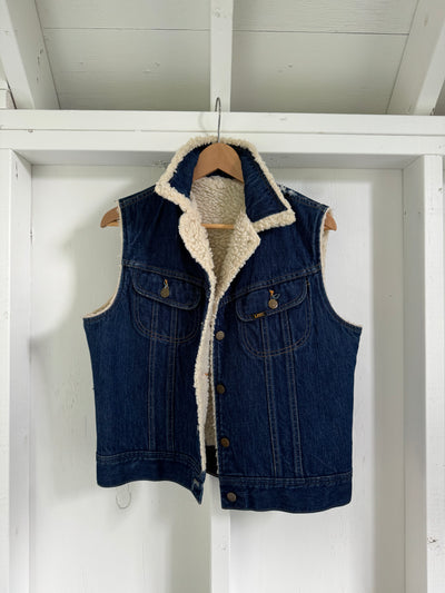 Vintage Lee Denim + Sherling Vest