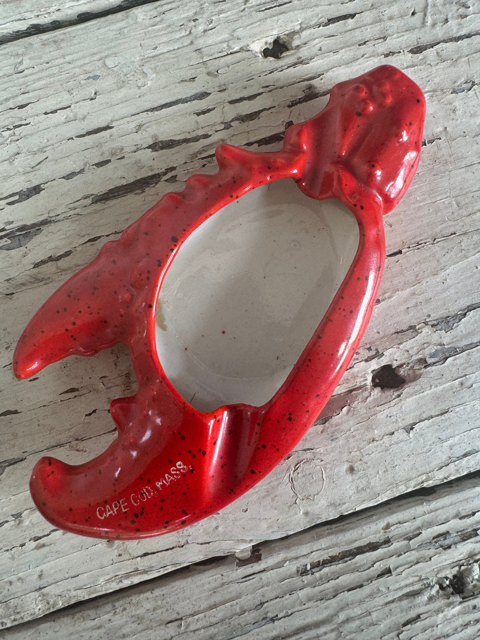 photo of a Vintage Cape Cod Lobster Claw Tray