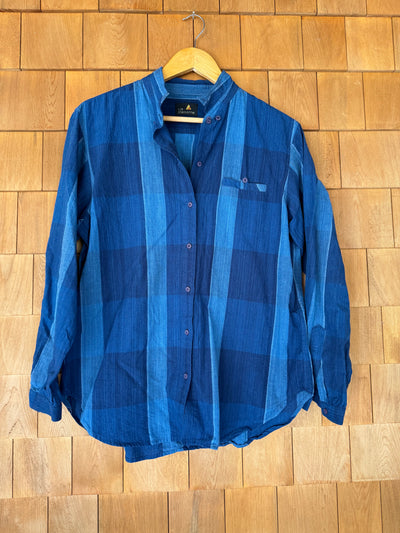 Vintage Super Soft Plaid Shirt - Blue + Blue