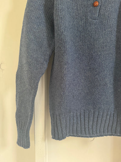 Vintage Wool Sweater - Navy Blue