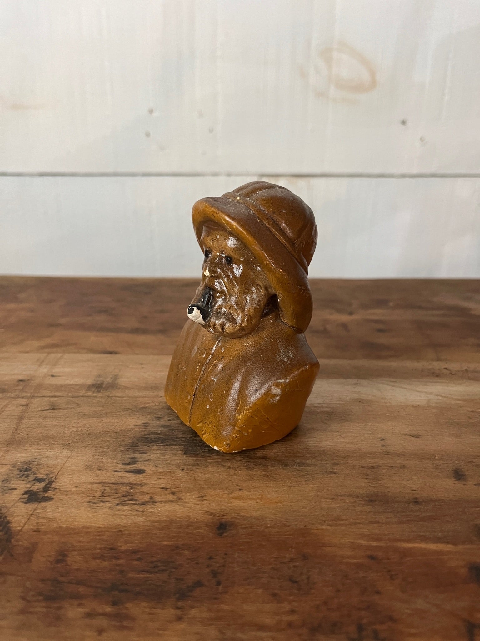 Vintage Atlantic Fisherman Bust - Yellow