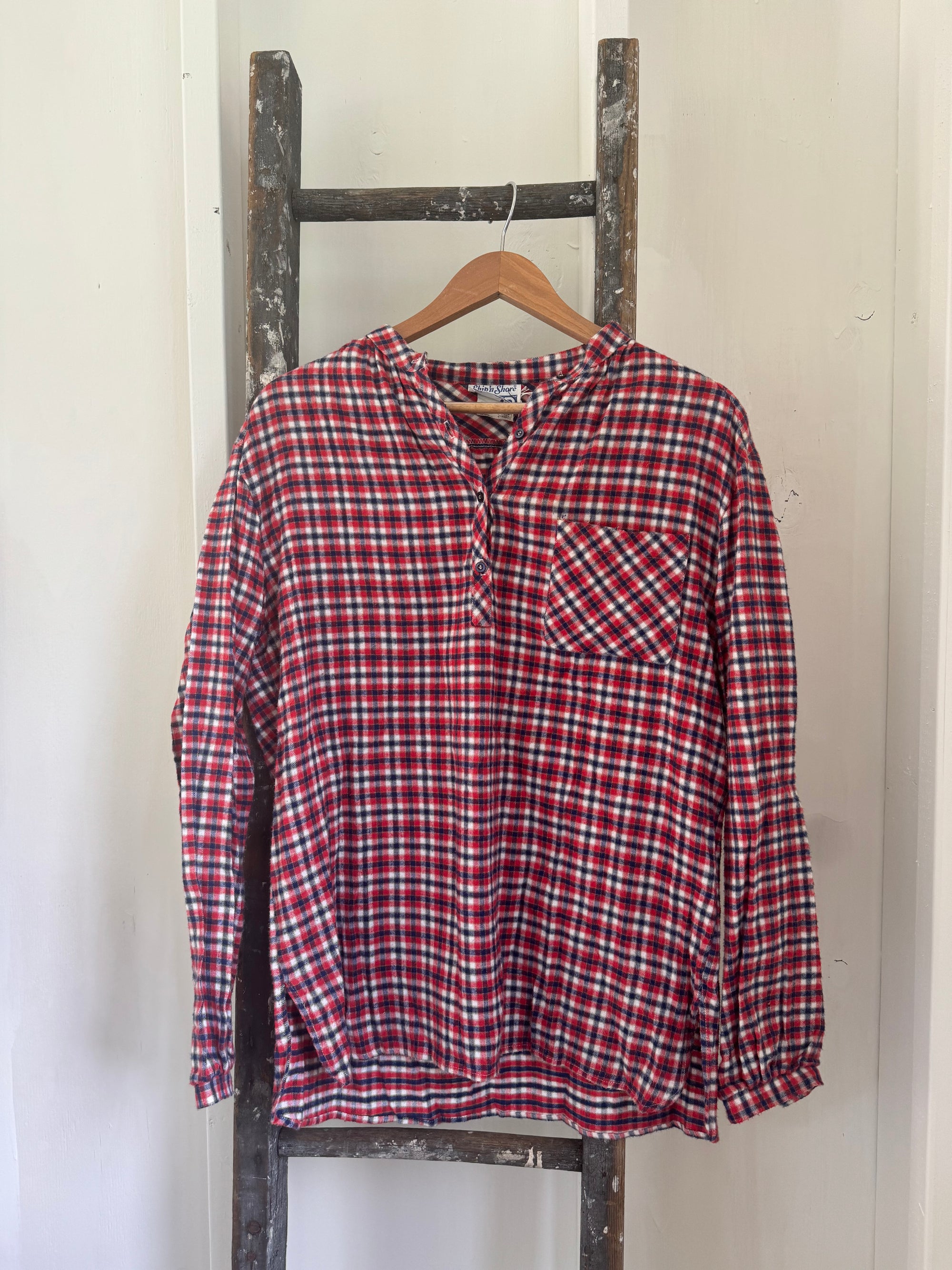 Vintage Ship ’n Shore Flannel Pop Over