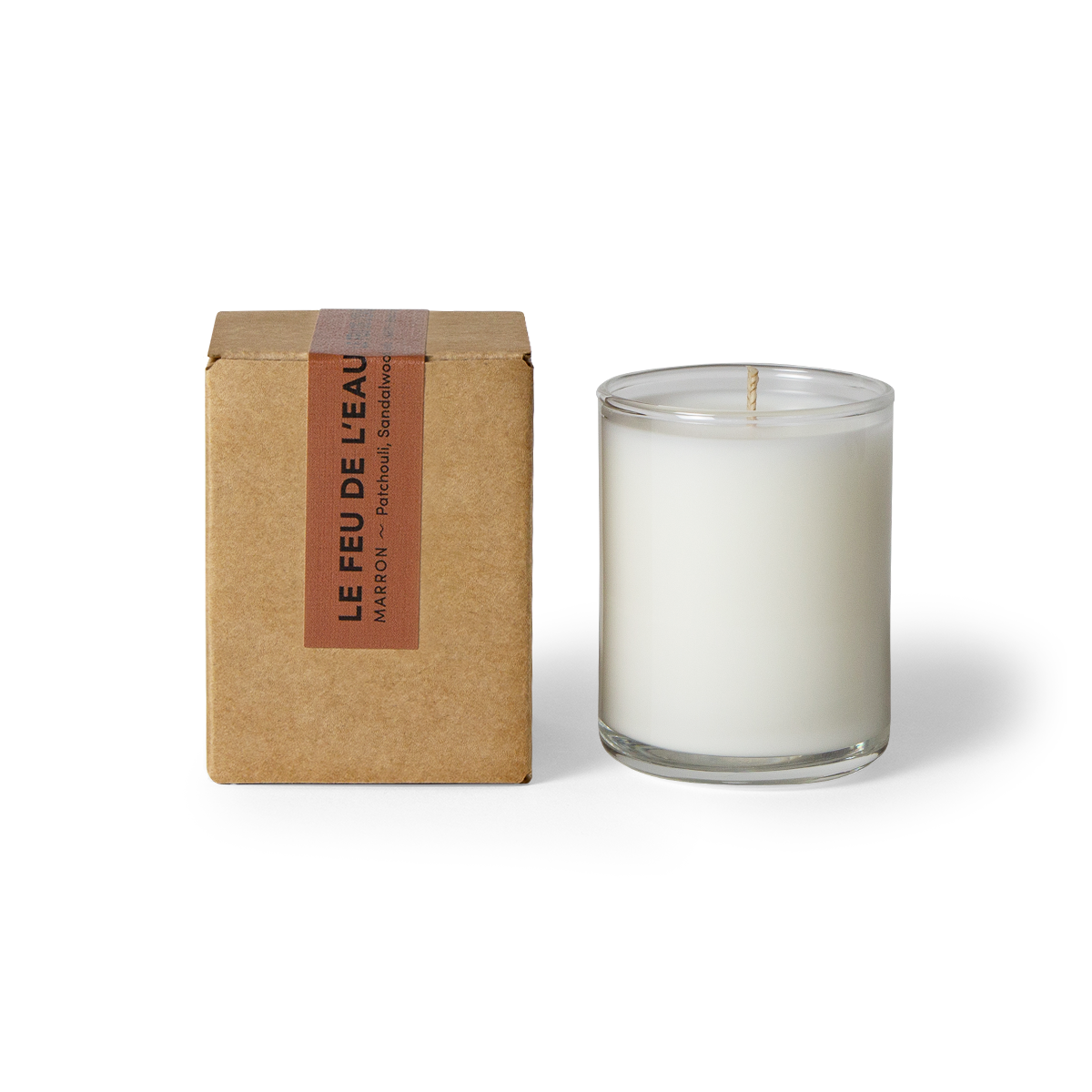 Marron - 3 oz glass votive