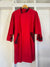 Vintage Red Trench Coat