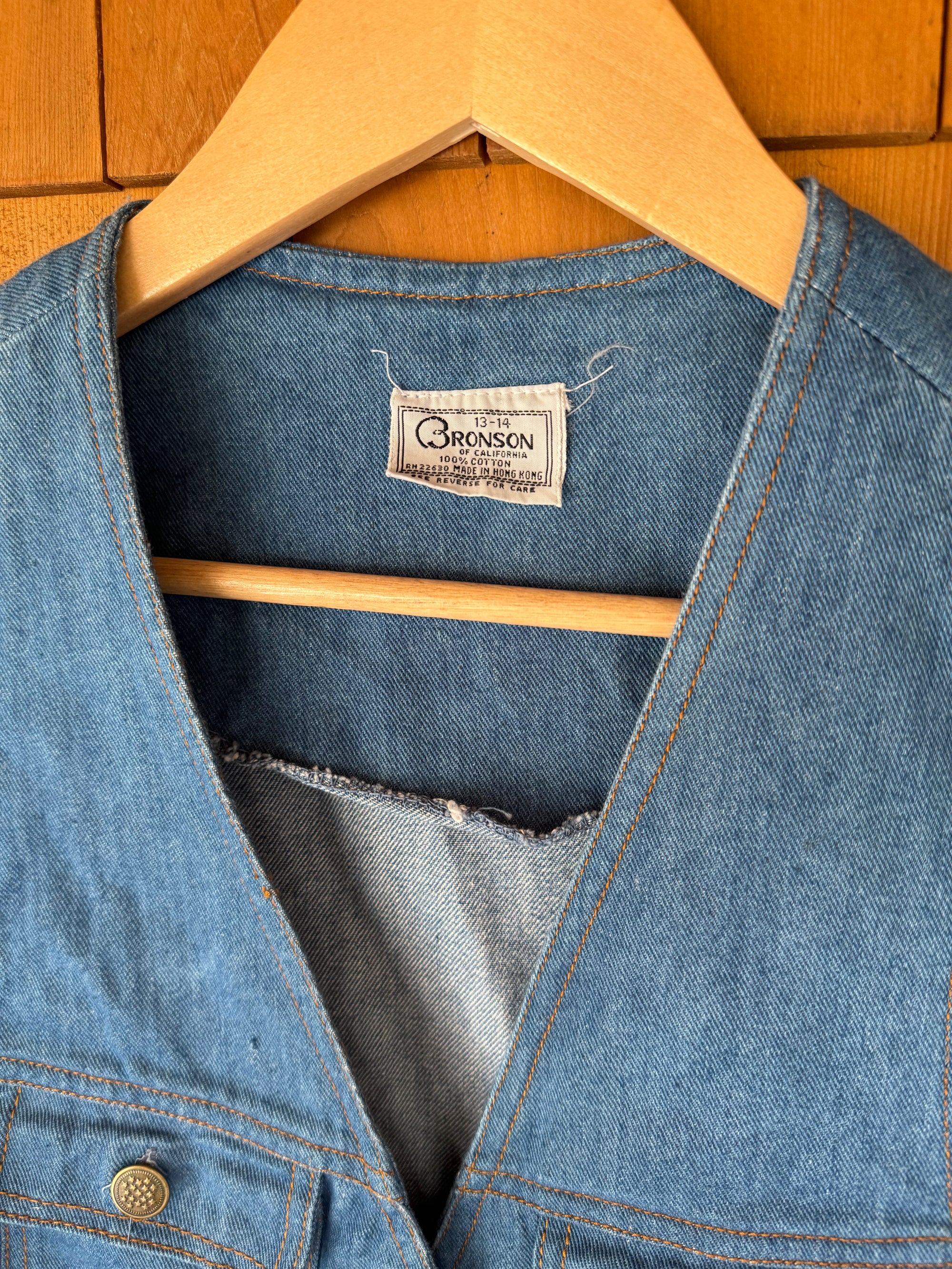 Vintage Bronson Denim Vest - Youth