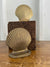 Vintage Mismatched Brass Clam Shell Bookends