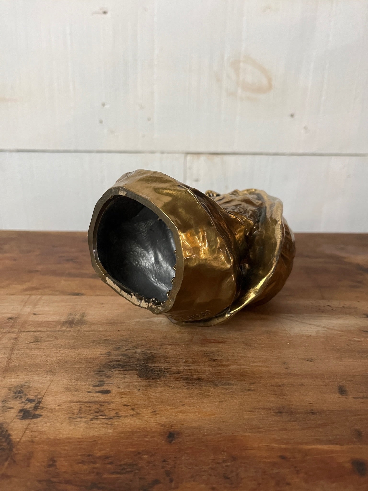 Vintage Atlantic Fisherman Bust - metal