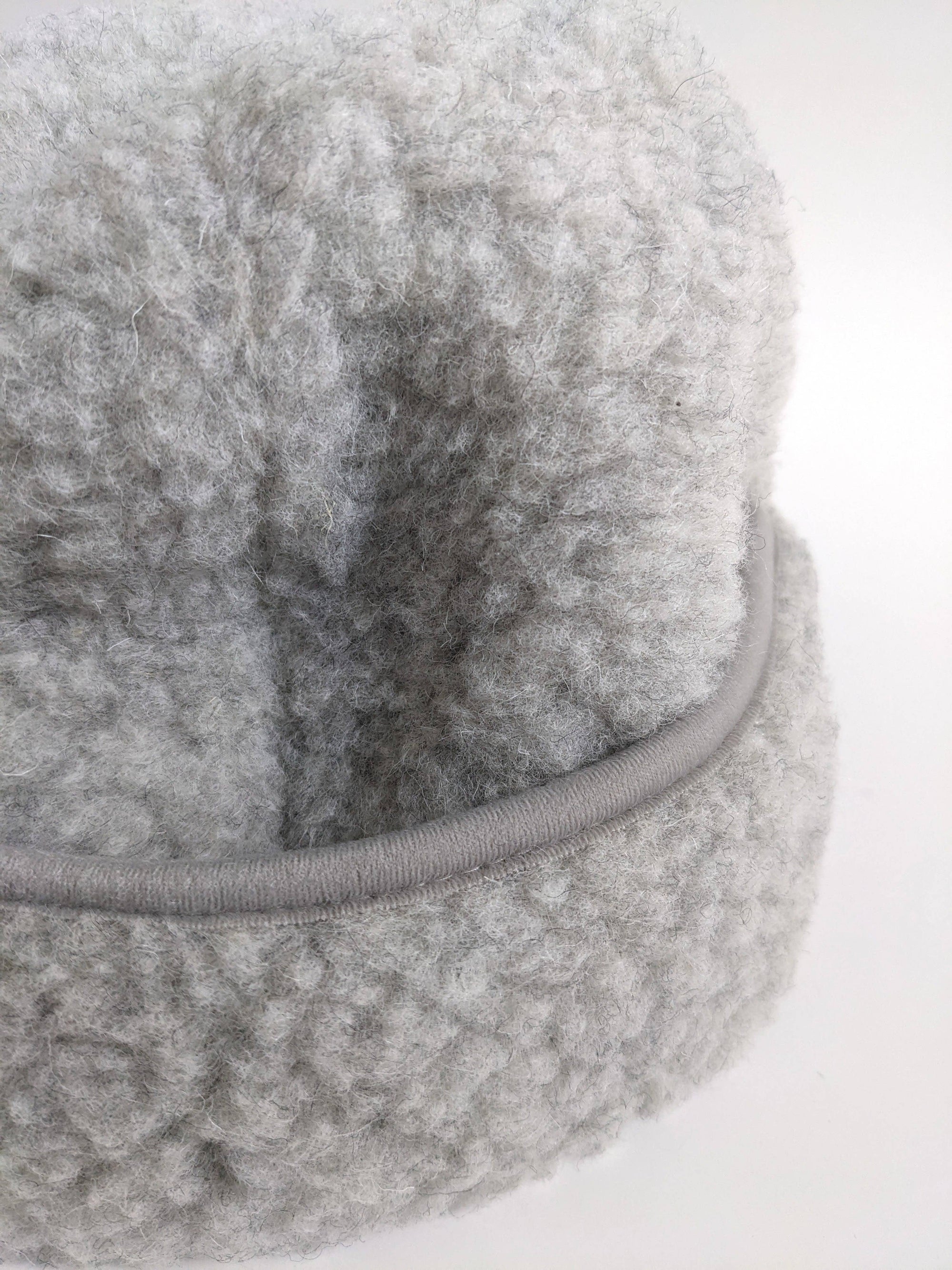 Winter 100% Sheep Wool Hat, Made in Poland : Cream