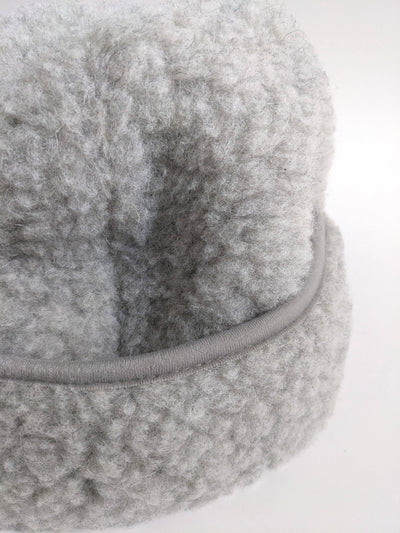 Winter 100% Sheep Wool Hat, Made in Poland : Cream