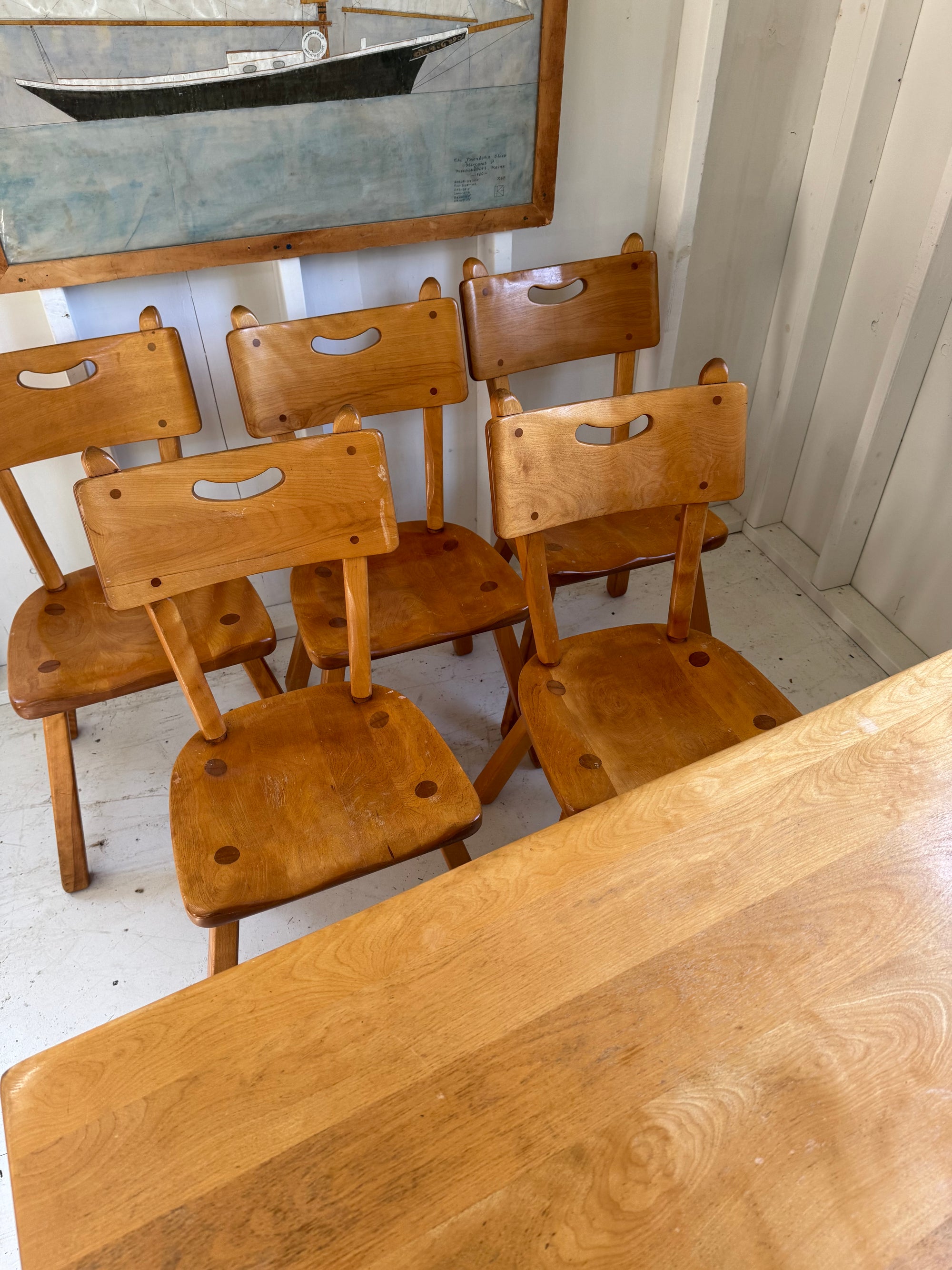 VTG Cushman Colonial Creations Dining Table + 5 Chairs