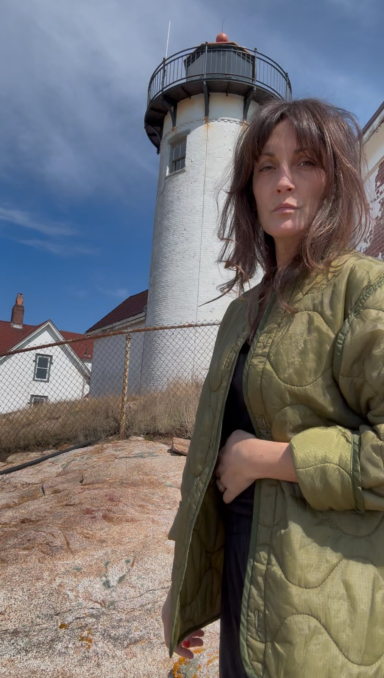 Vintage Military-Issued Quilted Liner Coat