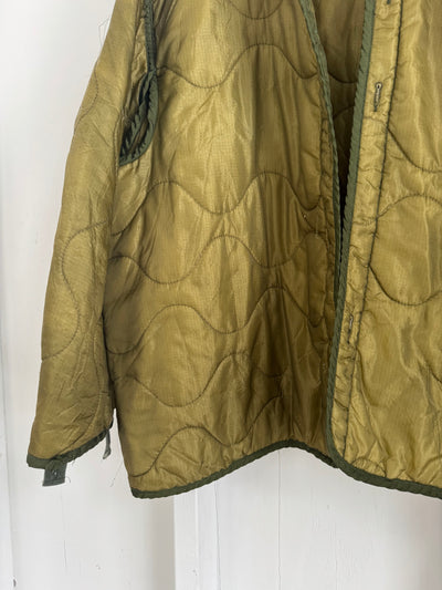 Vintage Military-Issued Quilted Liner Coat