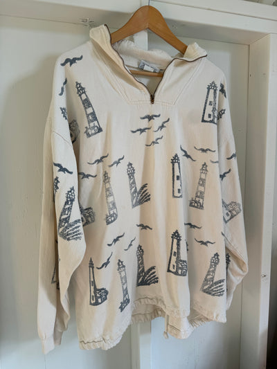 Vintage 90's Lighthouse Pull Over