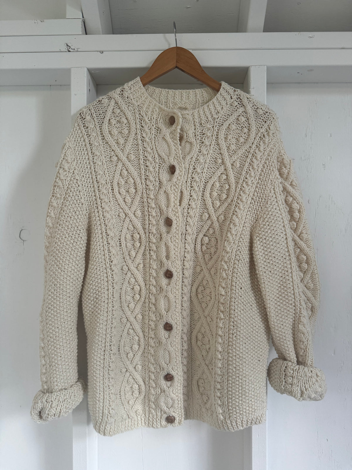 Vintage Fisherman's Cardigan Sweater