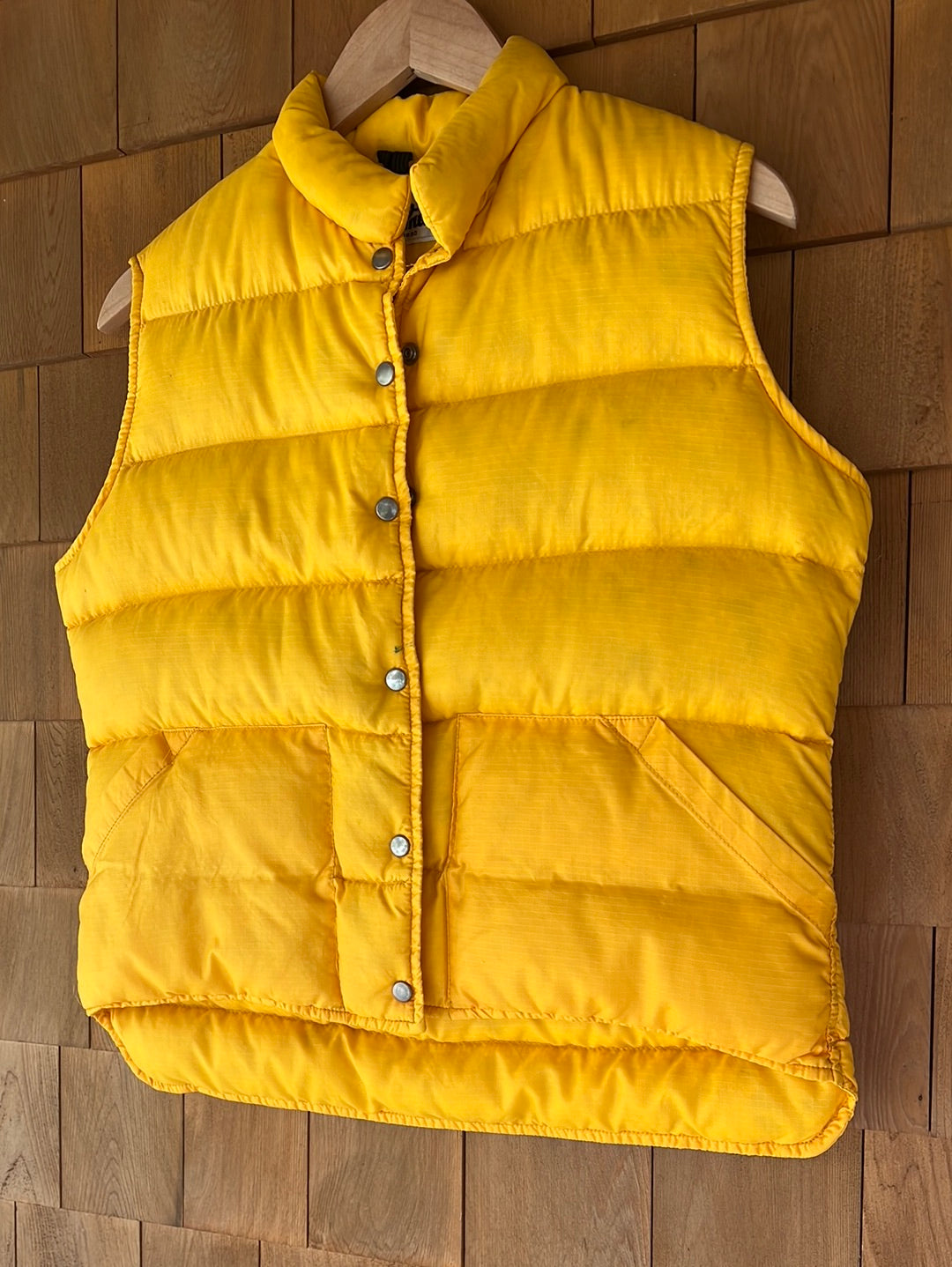 Vintage Woolrich Down Vest  - Yellow
