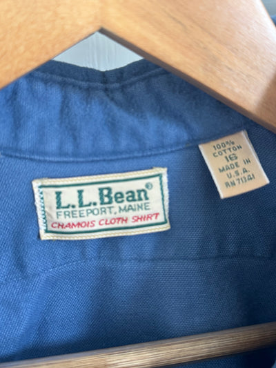 Vintage LL Bean Chamois Shirt - Blue
