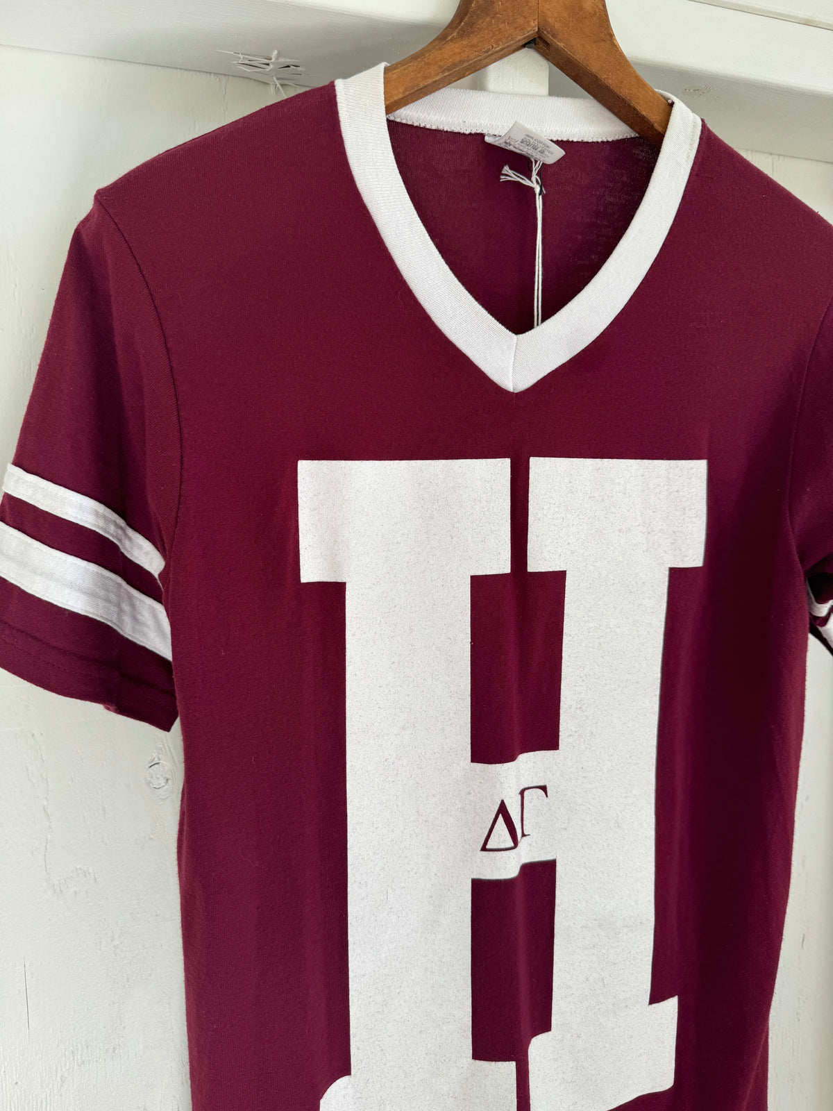 1980s Harvard Delta Gamma Football Tee