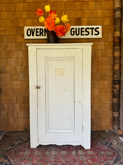 Antique Painted White Cabinet