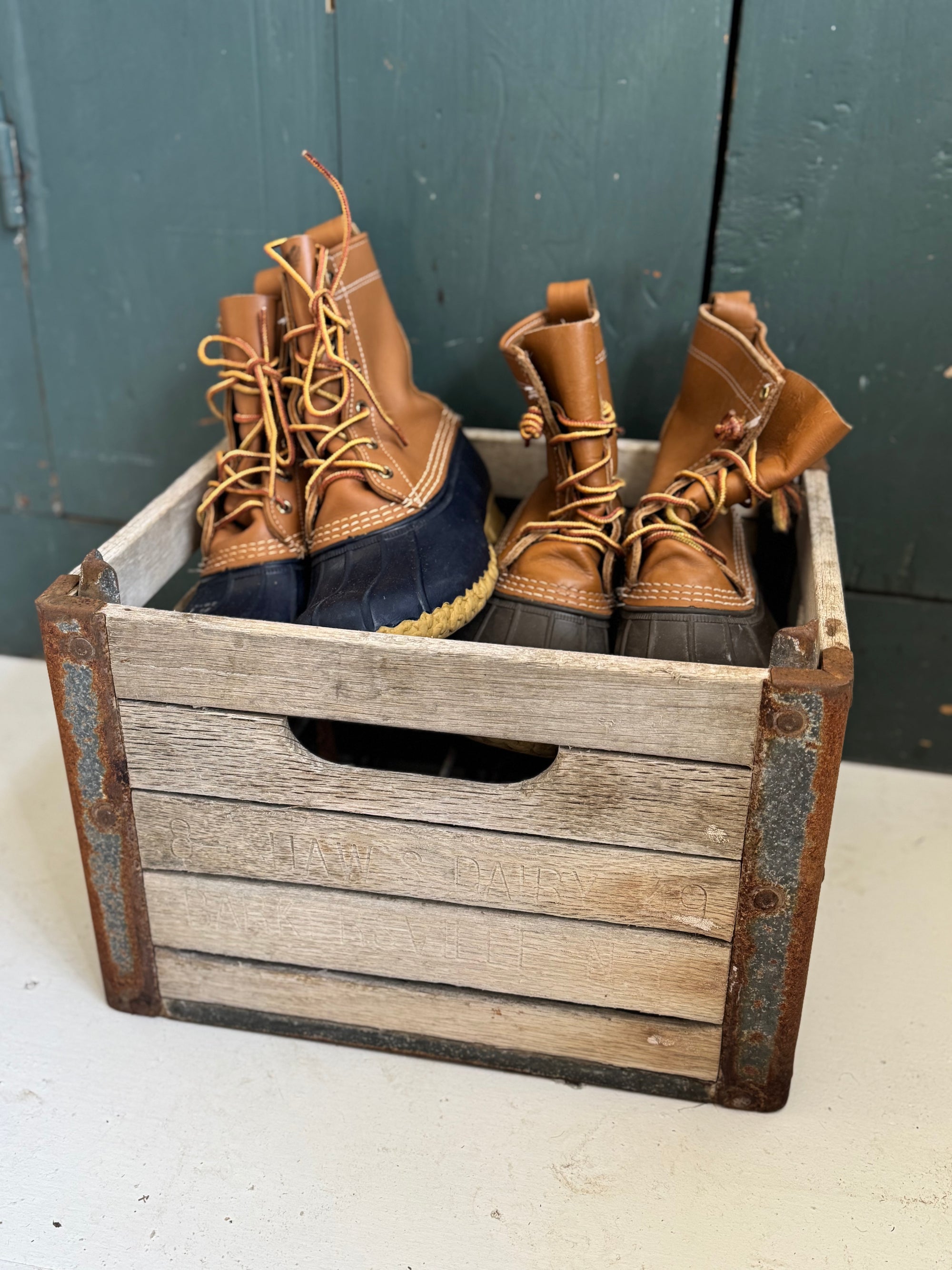 Vintage Shaw’s Dairy Wood Crate