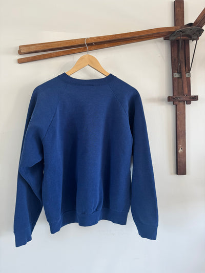 VTG Quilt Patch Navy Blue Raglan