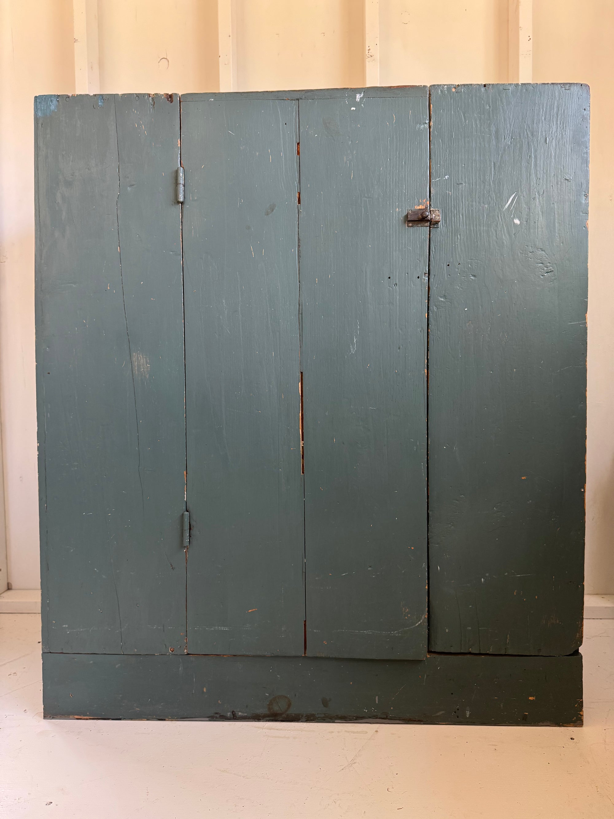 Antique Primitive Jelly Cabinet - Blue Paint