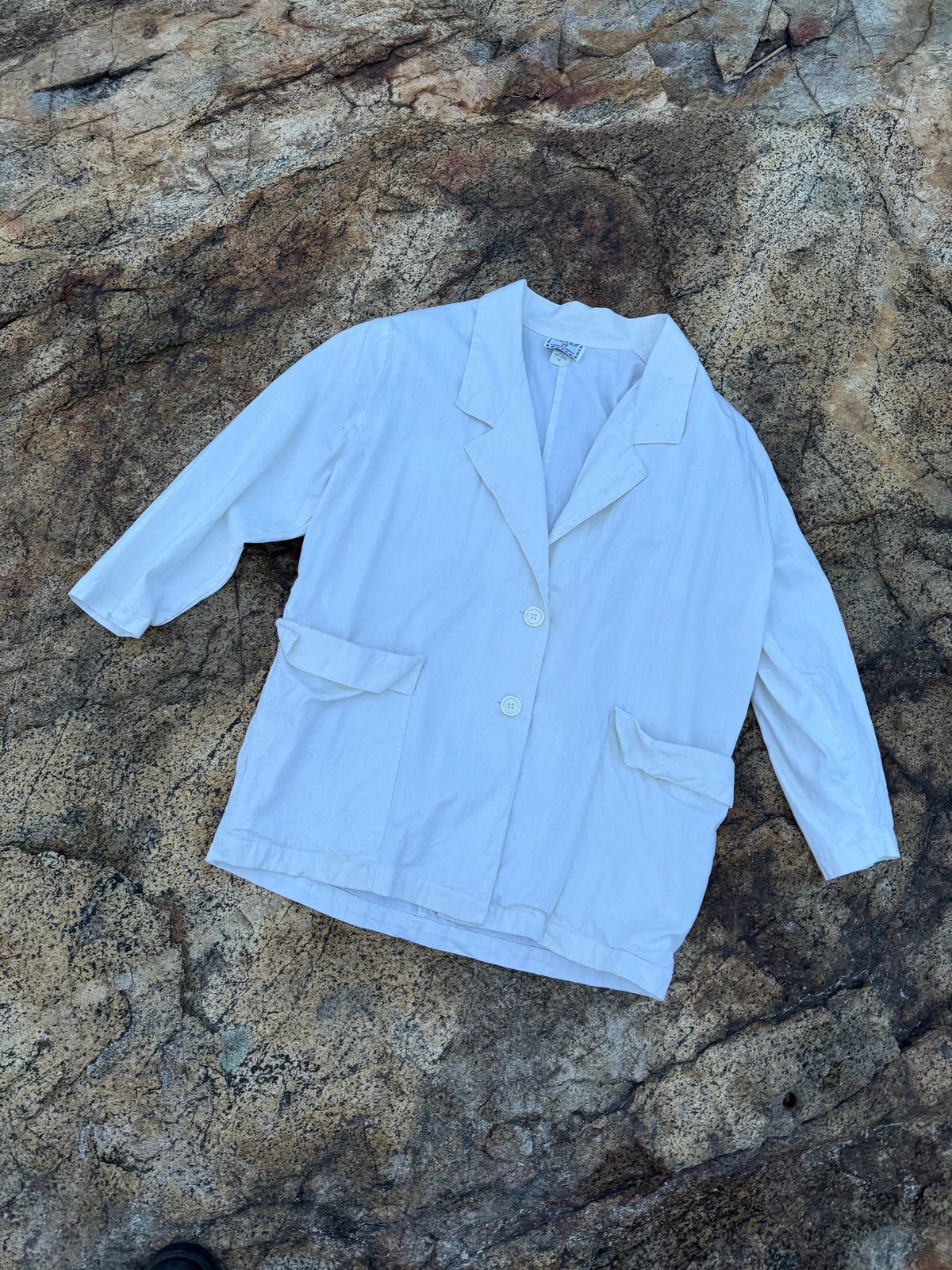 Vintage Express White Chore Coat