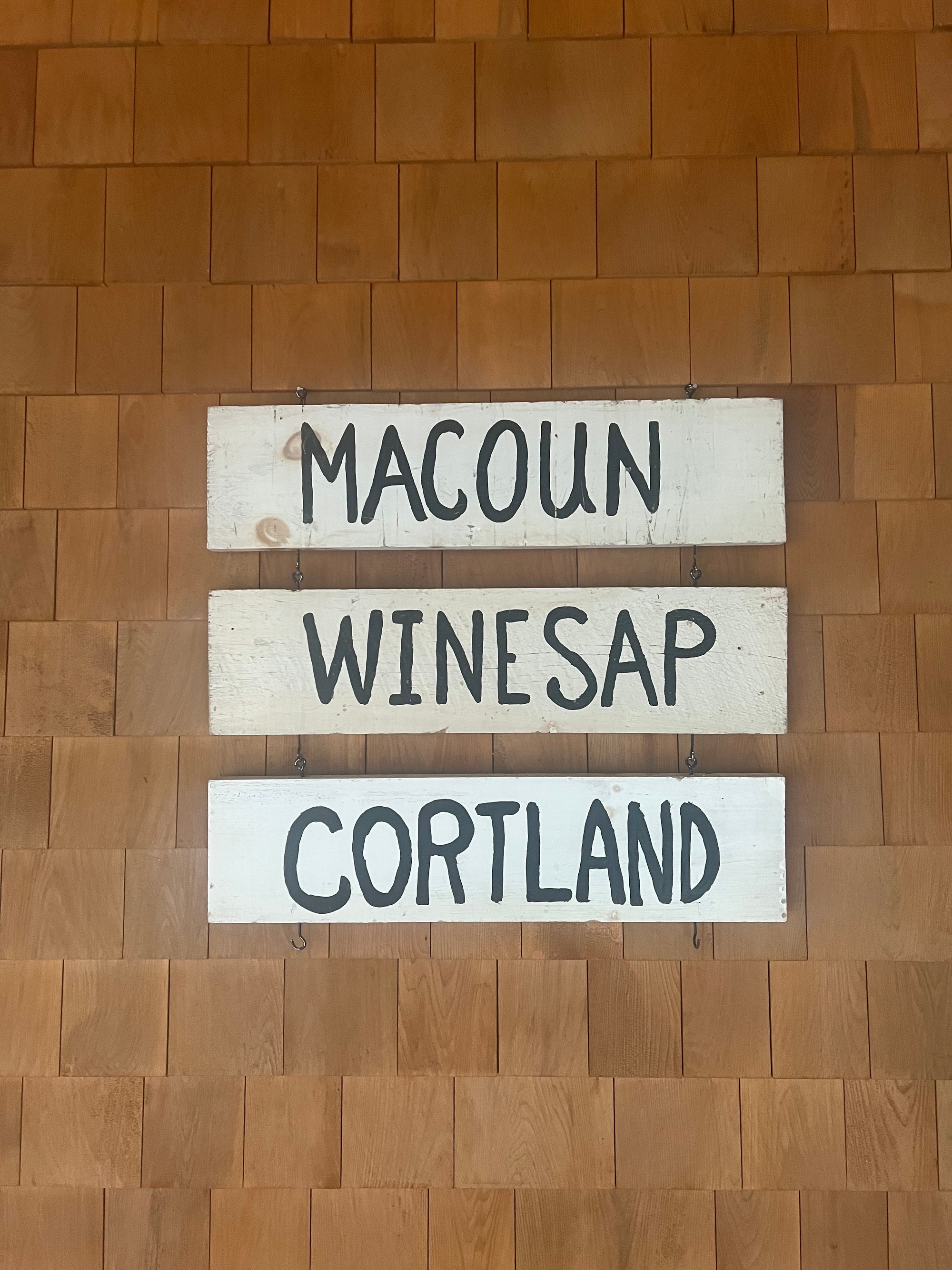 Vintage Hand-Painted Winesap Apple Sign