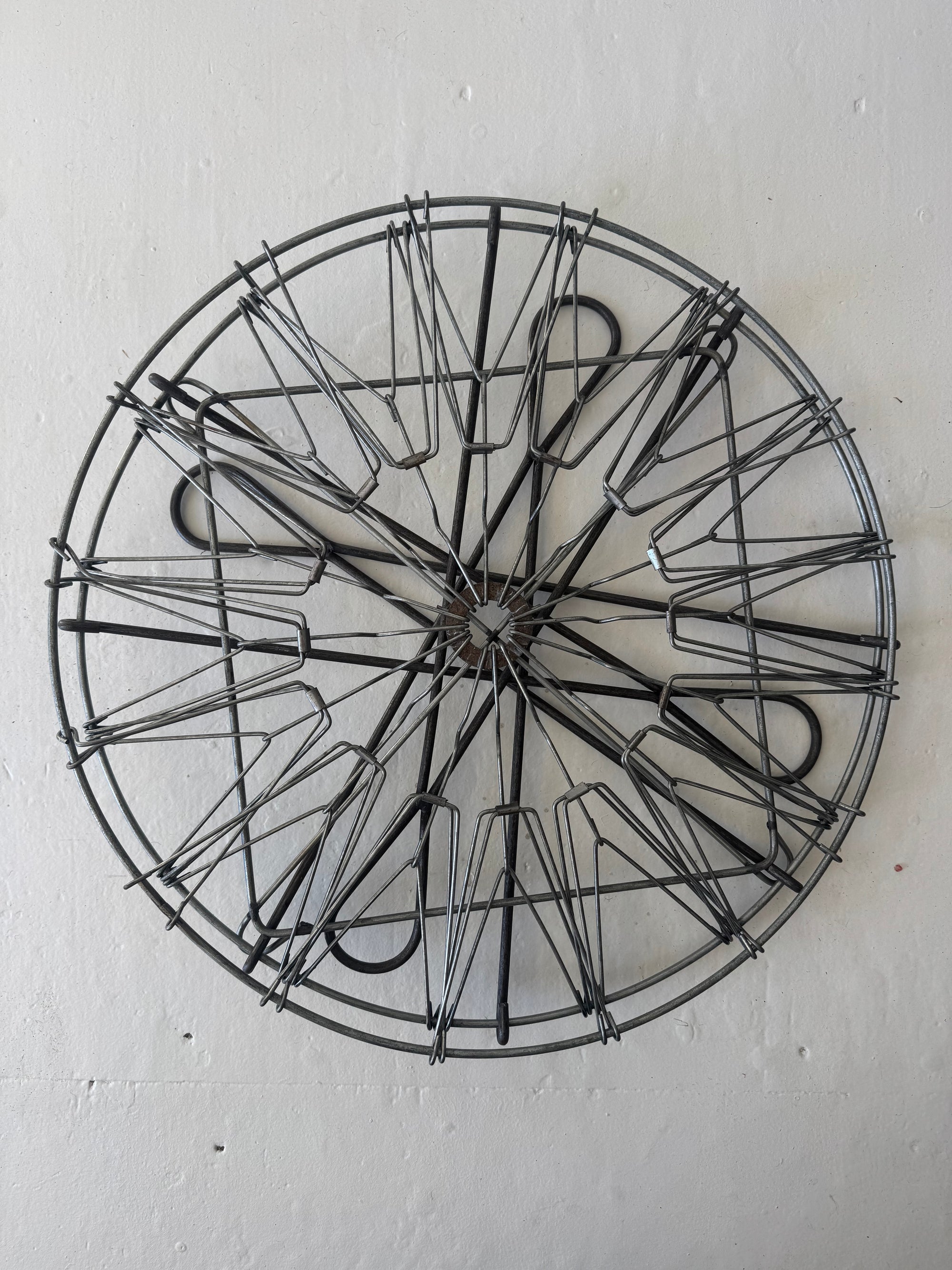 Antique Collapsible Laundry Hamper 19"