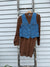 Vintage Corduroy Mod Dress - Brown