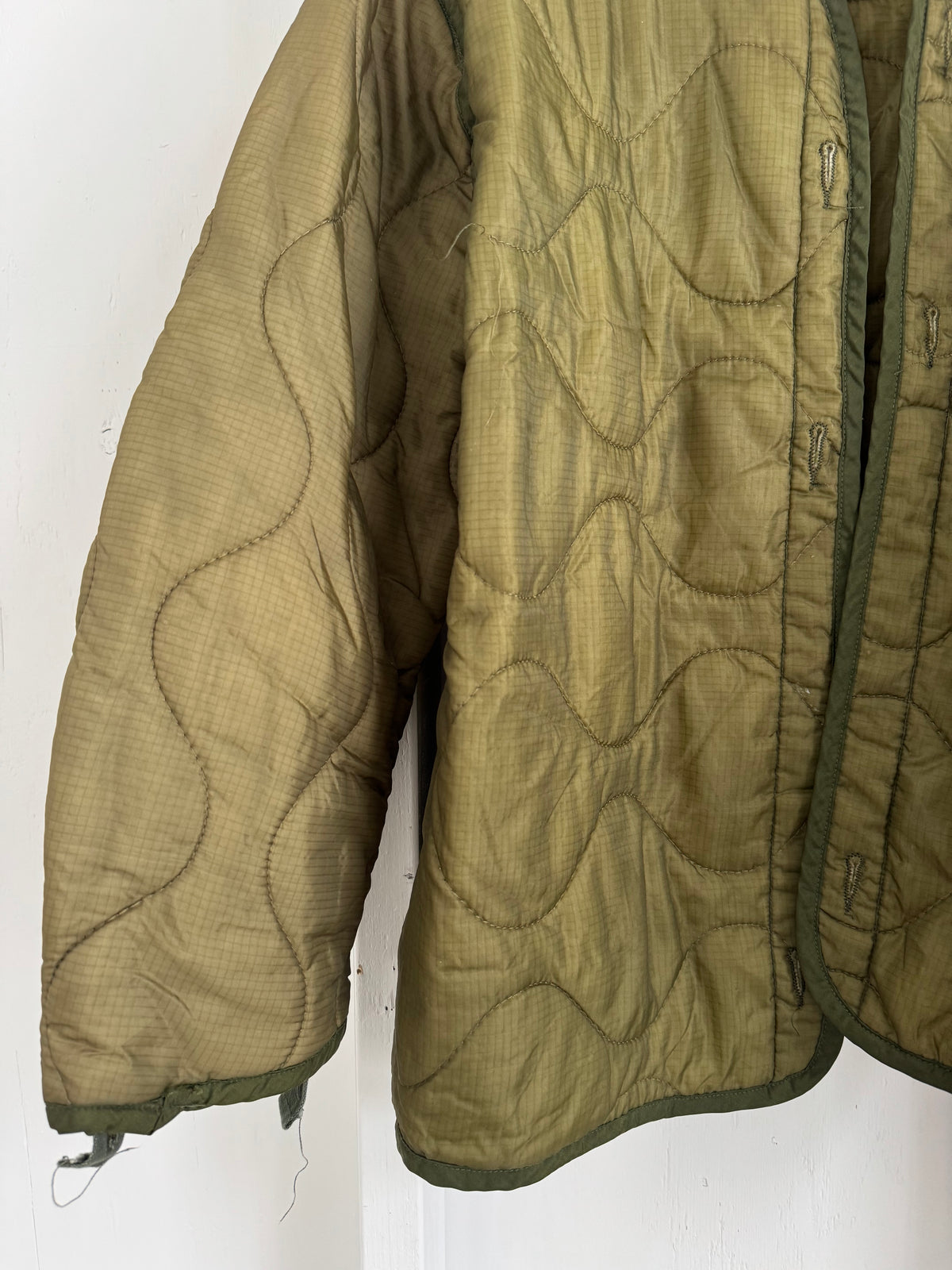 Vintage Military-Issued Quilted Liner Coat