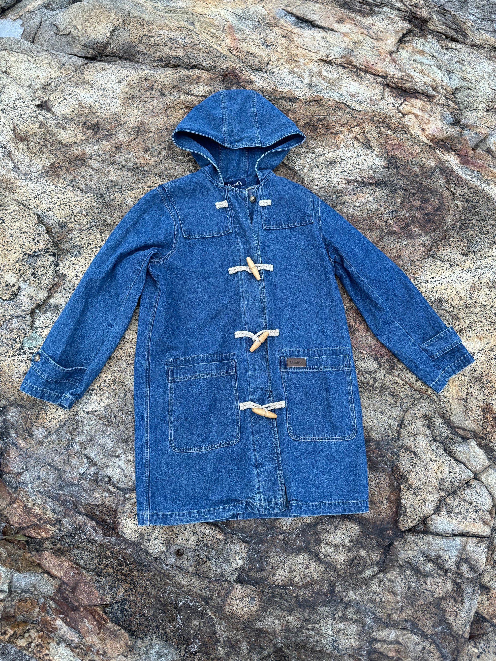 Denim & Co Toggle Denim Coat