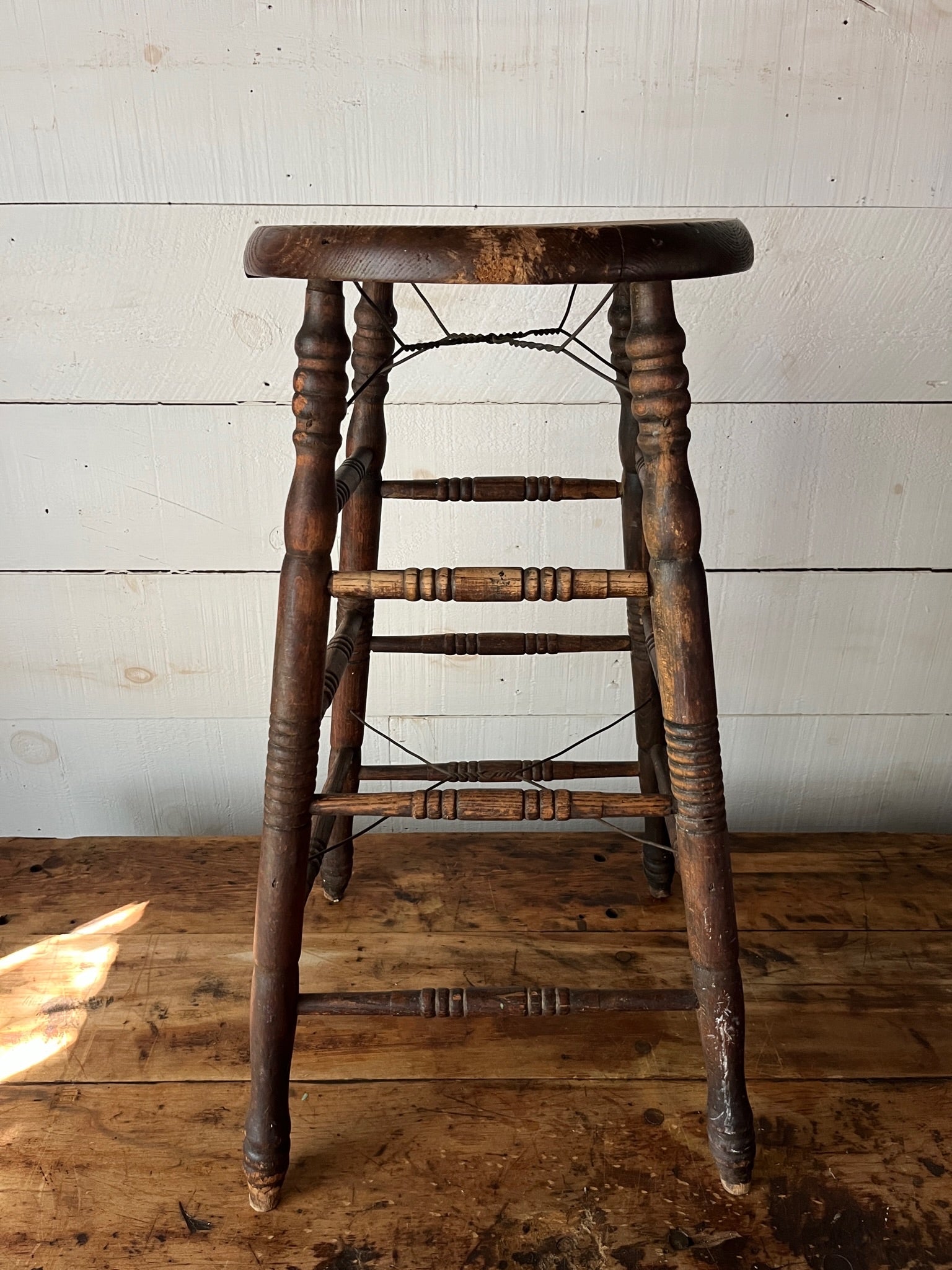 Vintage Wood Stool