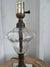 Vintage Glass Globe Table Lamp 12” Tall