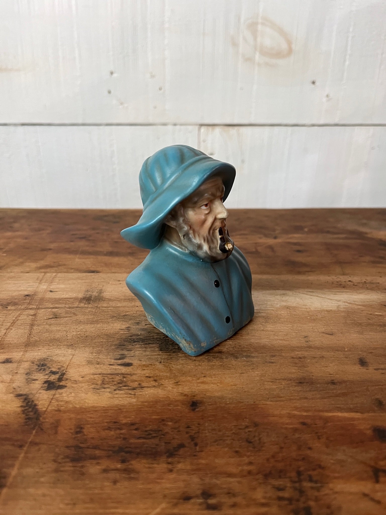 Vintage Atlantic Fisherman Bust - Blue