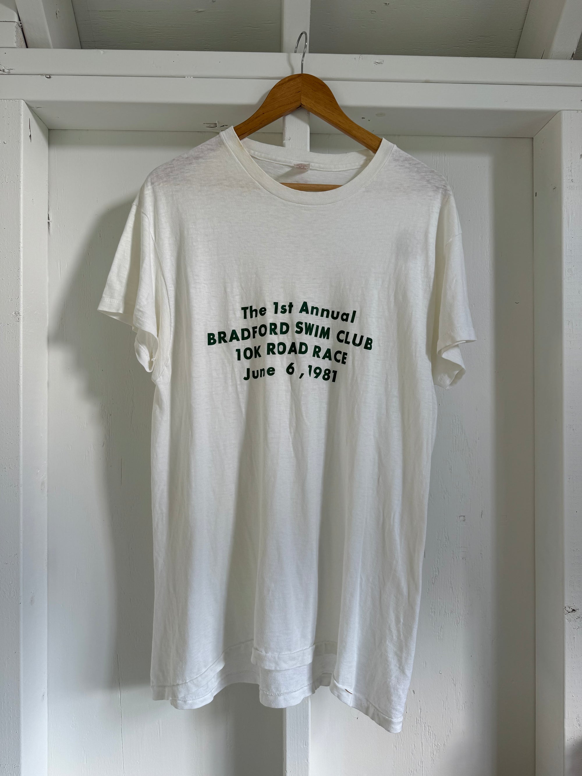 Vintage 80s Bradford Swim Club Tee Shirt