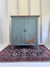 Antique Painted Blue Cabinet