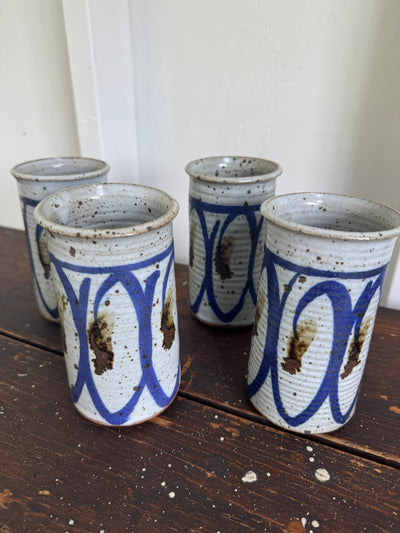 Handmade Ceramic Cups - Set of Four