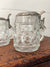 Vintage Bubble Glass Beer Stein Pewter Lid - Set of Three