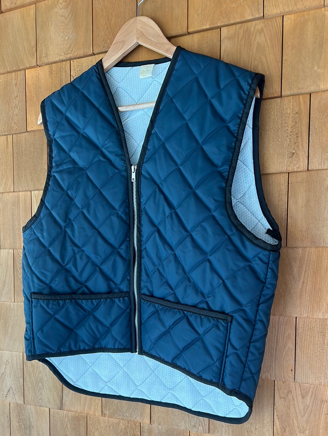 Vintage Diamond Quilted Liner - Navy Blue