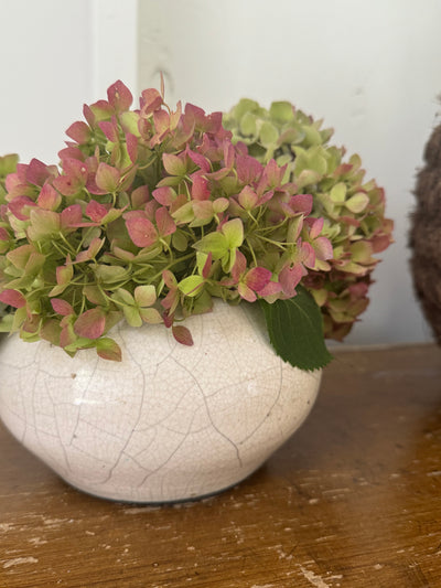 Vintage White Crackle Bowl