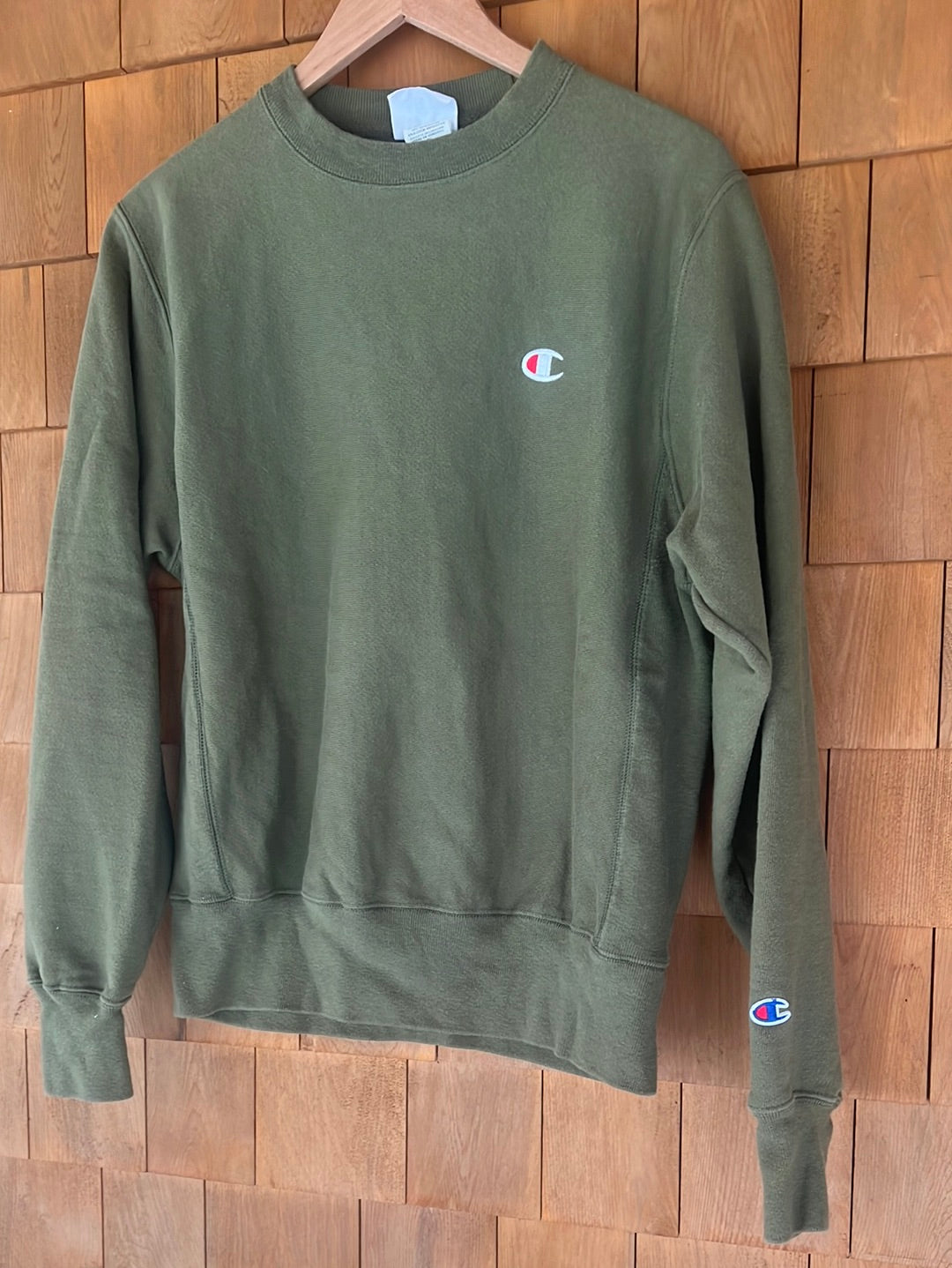 Vintage CHAMPION Army Green Crewneck Sweatshirt