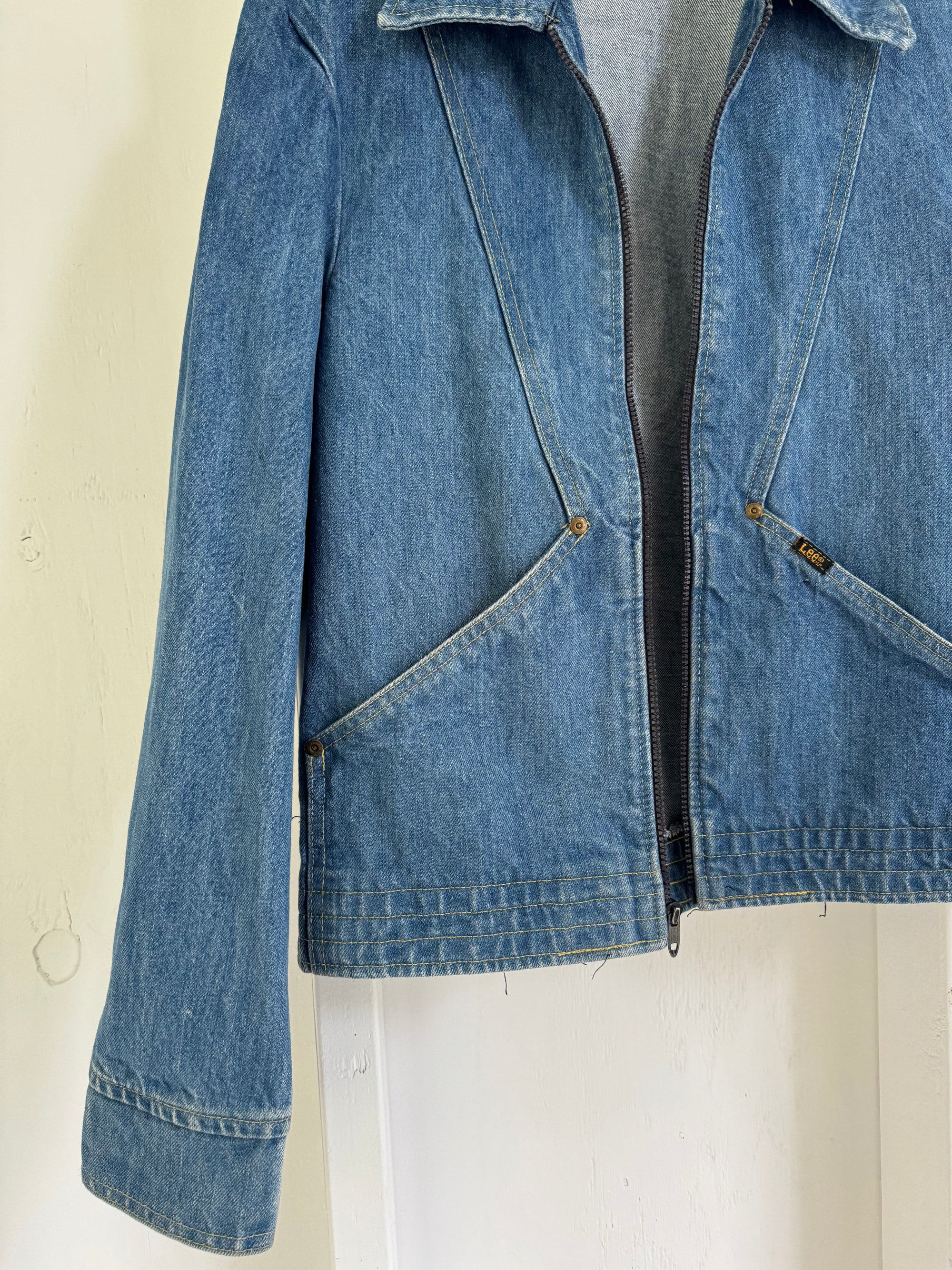 Vintage 80's LEE Denim Jacket - Diamonds & Rust