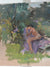 Vintage Painting: Landscape+ Woman