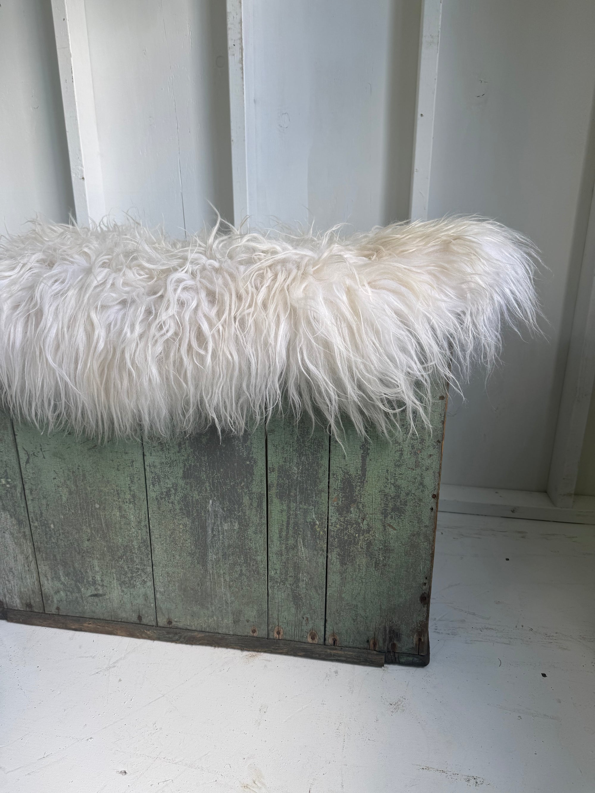 Antique Wood Chest - Sea Mist