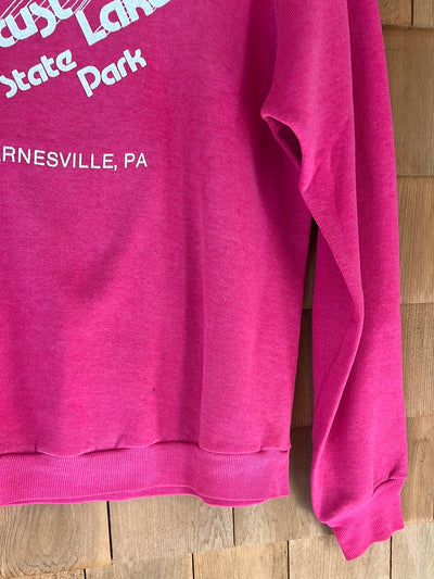 Vintage Locust Lake State Park Raglan Sweatshirt - Pink