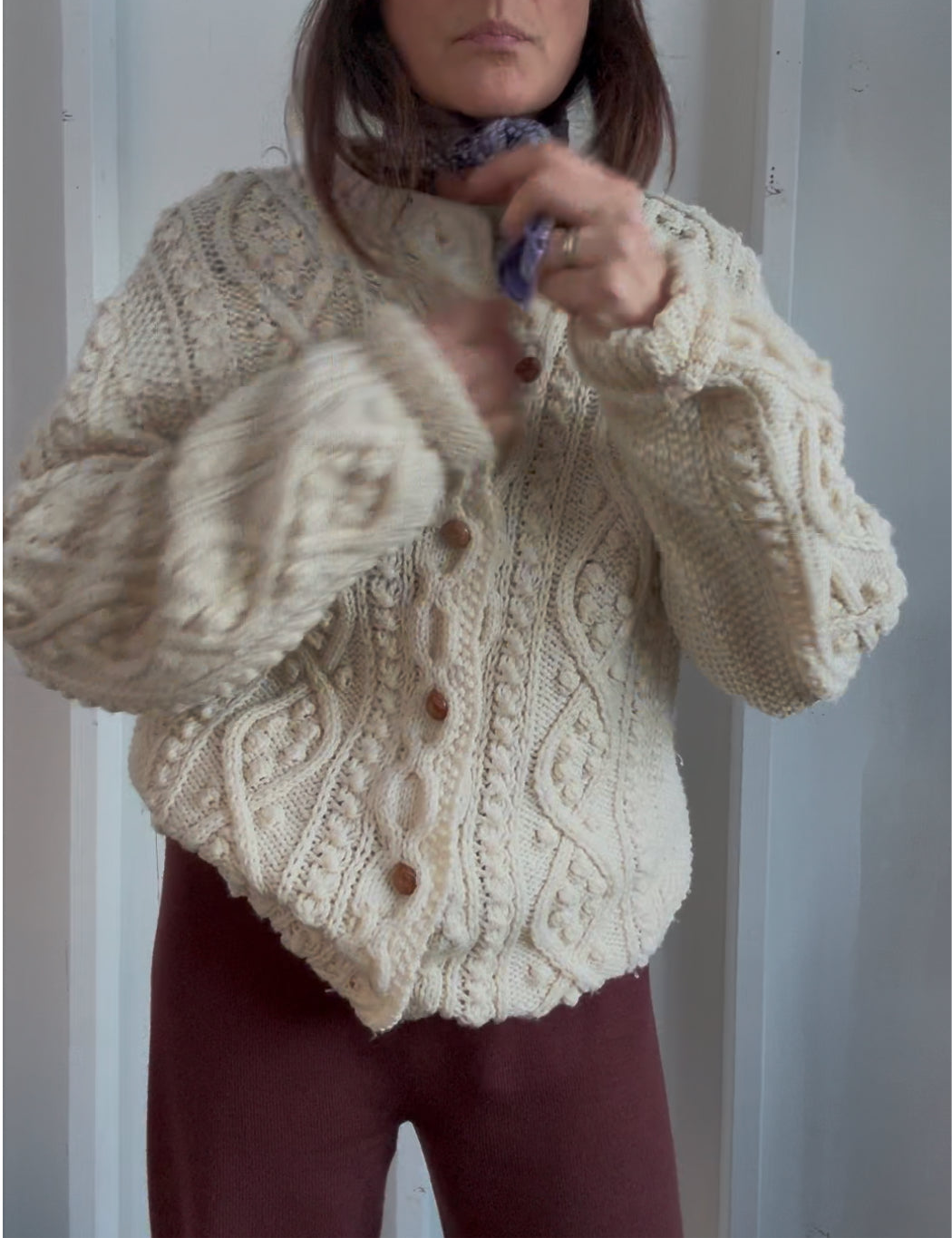 Vintage Fisherman's Cardigan Sweater