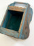 Antique Primitive Wood Wall Box - Blue