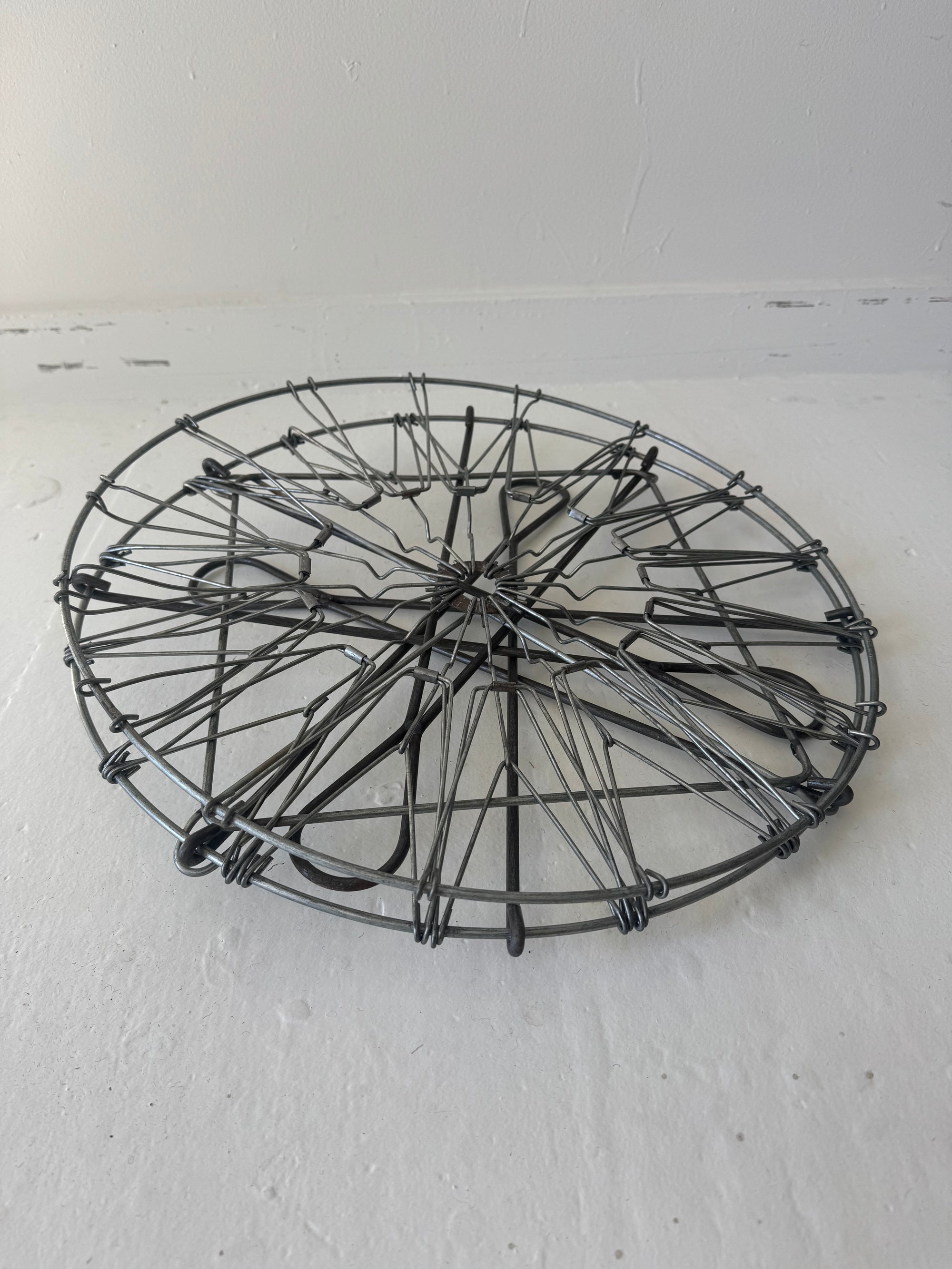 Antique Collapsible Laundry Hamper 19"