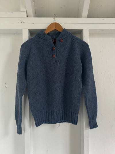 Vintage Wool Sweater - Navy Blue