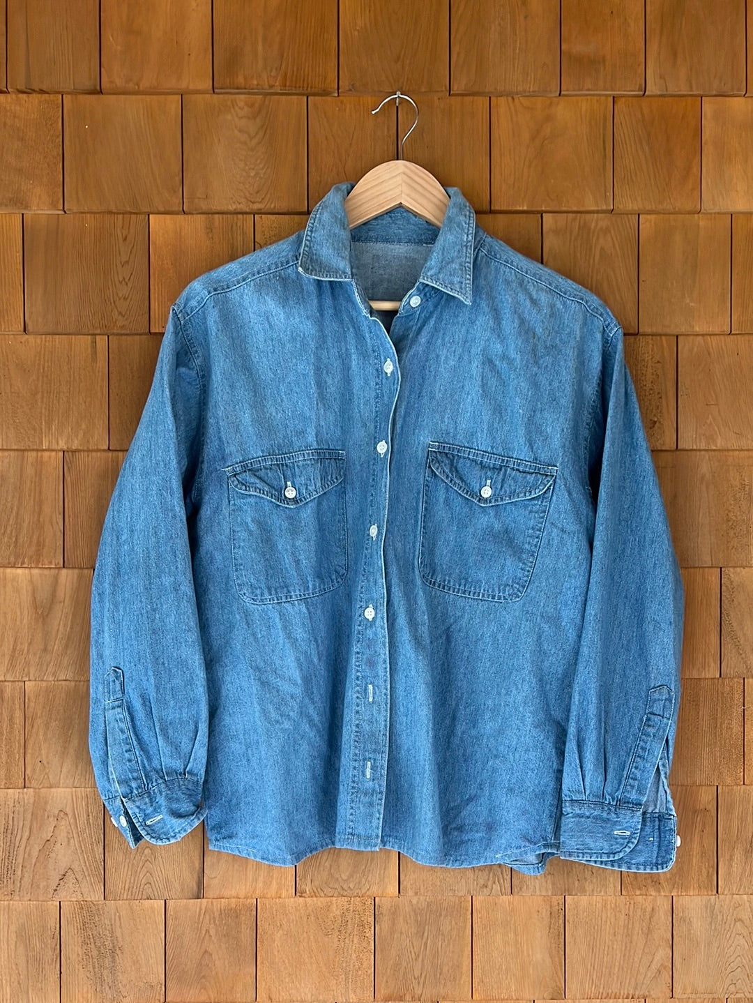 Vintage Cotton Denim Work Shirt